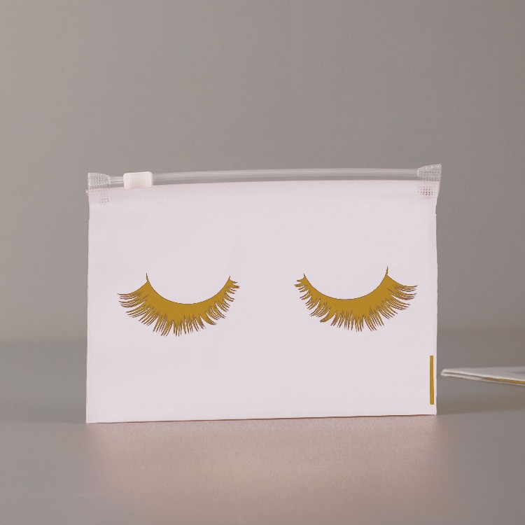 Suministro directo de fábrica en stock al por mayor bolsa de cremallera de pestañas EVA Bolsa De Rosa bolsa de cremallera negra bolsa de almacenamiento de combinación de maquillaje