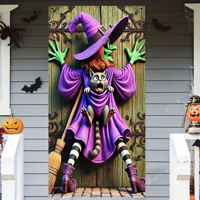 Yiwu Jit Delivery 2D Halloween Monster Door Curtain Backdrop Temu Hot Item Shein Amazon Etsy Amazon