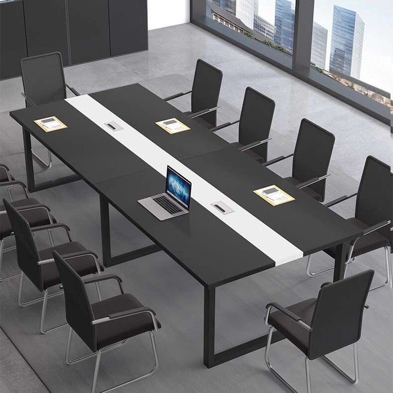 Conference Table, Long Table, Simple Modern High-End Office Desk, Long Table and Chairs for Negotiation, Conference Room Work Table, Training Table Conference Table, Long Table, Simple Modern High-End Office Desk, Long Table and Chairs for Negotiation, Conference Room Work Table, Training Table