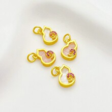 18K����ɫ�����Ƕ�ʯ���JС�����ֹ�diy������Ʒ�������