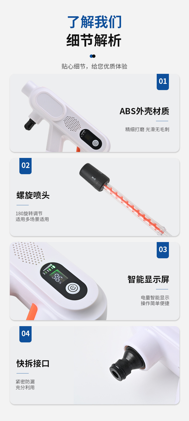 Cross-border wireless high-pressure car wash water gun, lithium battery-powered, household high-power car washer, portable flower watering tool