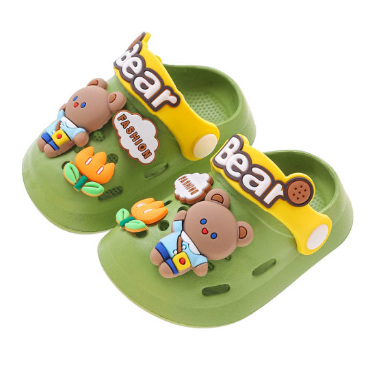 Children's Sandals and Slippers Summer Boys and Girls Infant Shower Cartoon Cute Soft Bottom Boys' Toe Hole Shoes