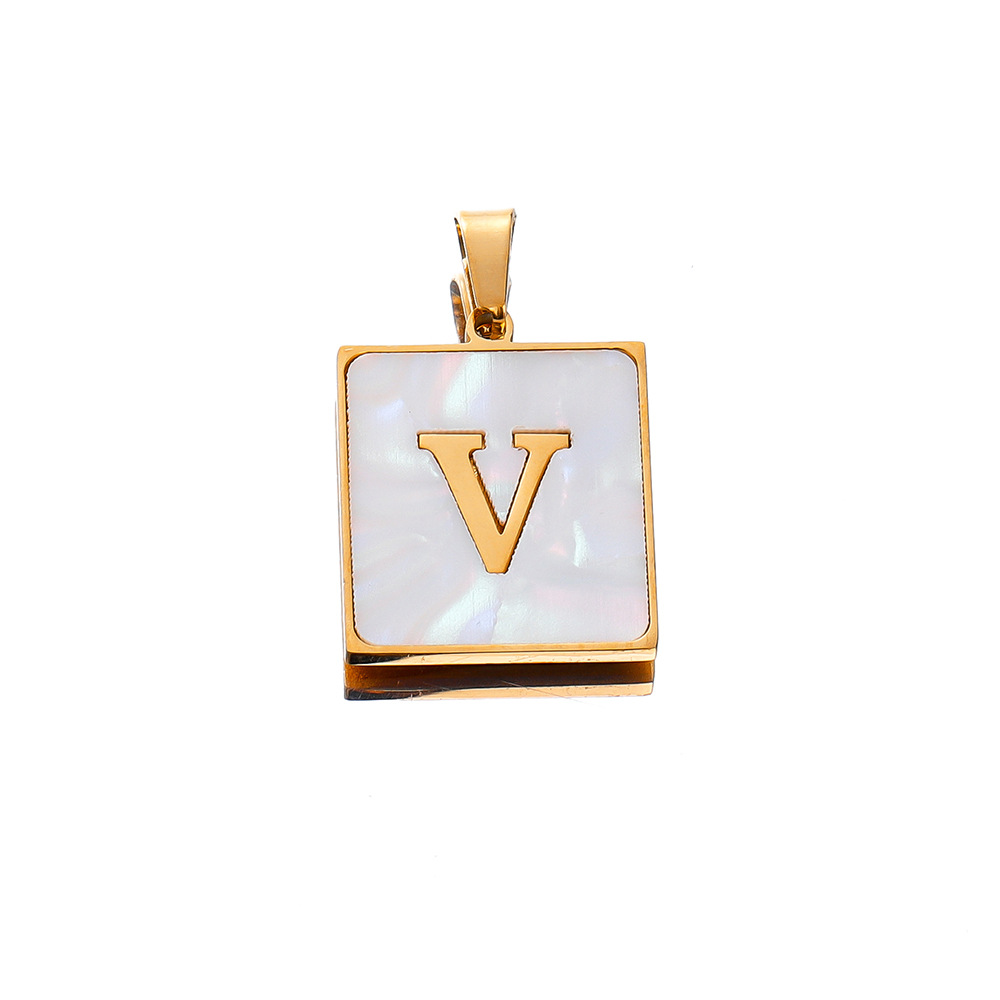 4g Weight Pendant Jewelry Making Type DIY Jewelry Accessories Classification 304 Stainless Steel Material Letter Pattern Plating Design Casual, Sports Style 304 Stainless Steel Letter Pendant 6