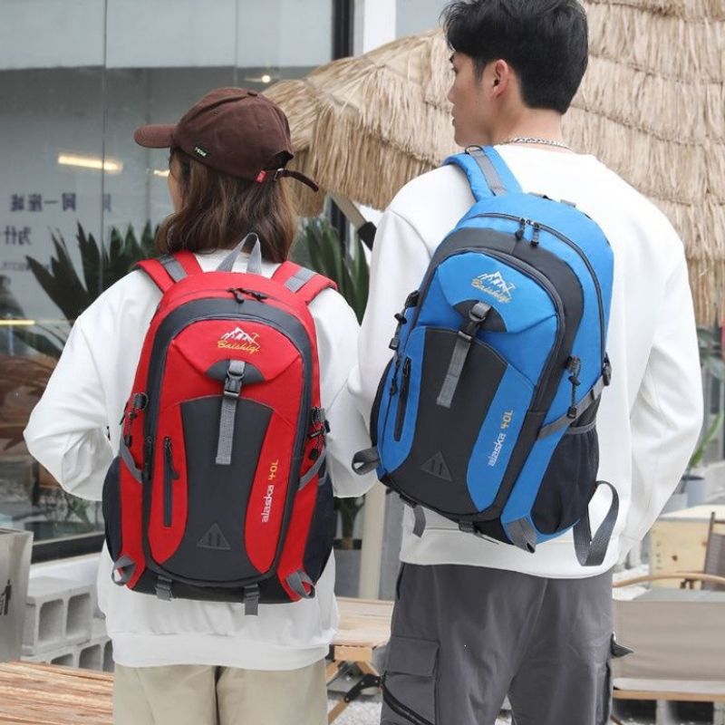 Mochila Escolar y de Senderismo de Poliéster Ligera para Viajes y Trabajo