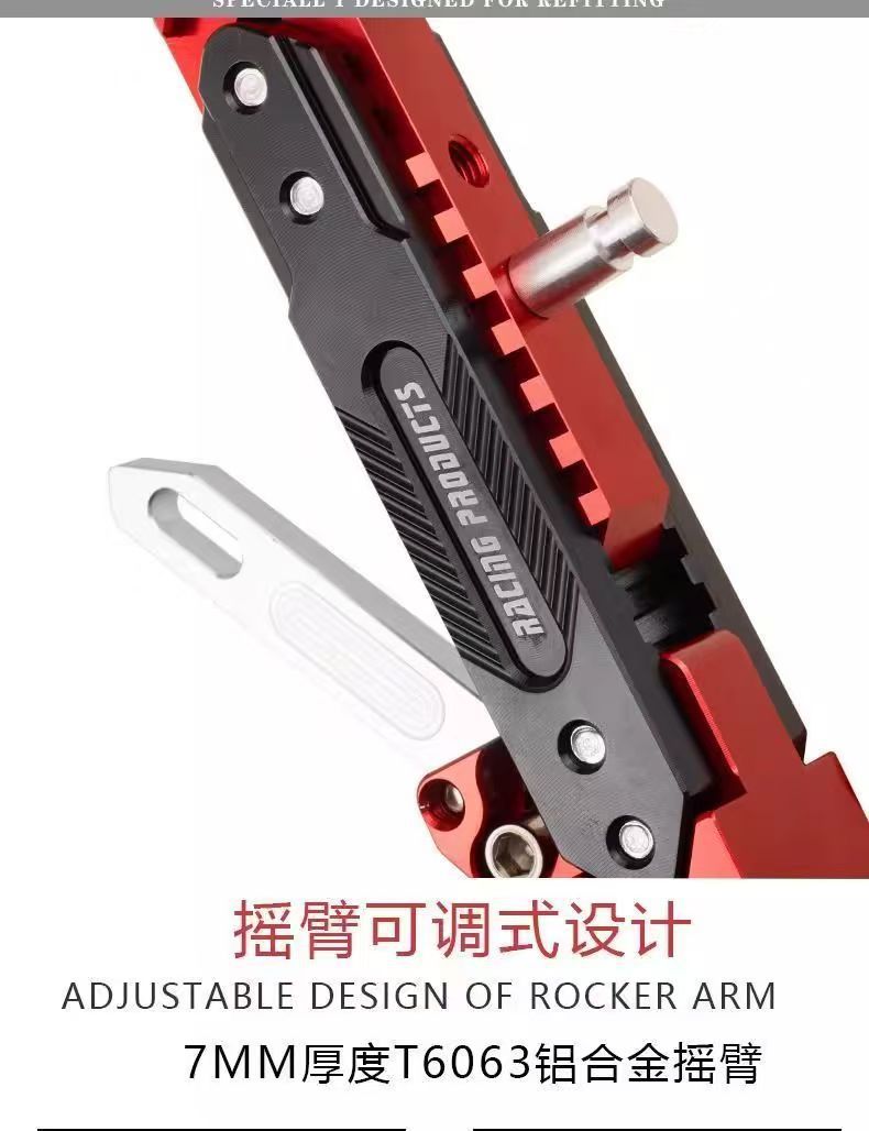Universal Electric Scooter Modified Kickstand Single-Sided Support Aluminum Alloy Adjustable Single Kickstand Cnc Modification