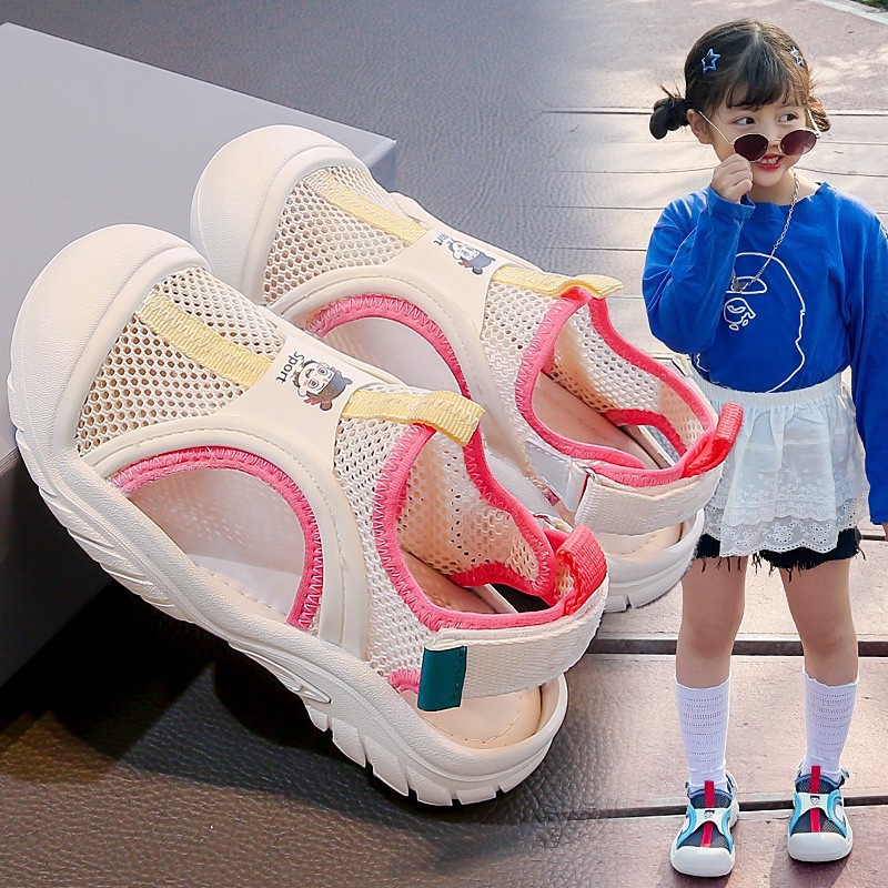 Children's Summer Mesh Breathable Sandals Fashionable Soft Soled Comfortable Sports Shoes For Boys And Girls Outdoor Hiking Shoes_voghion.com