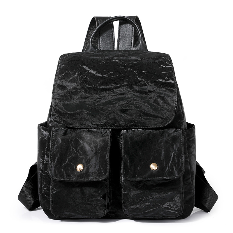 2024 invierno nuevo estilo coreano mochila para mujer moda casual color sólido mochila escolar para estudiantes de gran capacidad mochila de viaje