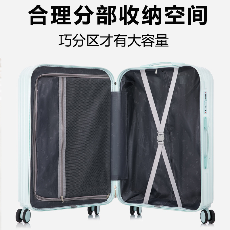 Nueva maleta multifuncional silenciosa rueda universal 22 pulgadas caja de cifrado caja de tirón