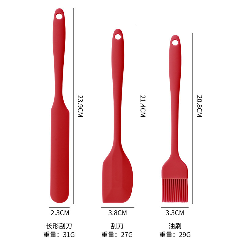 耐高温焙煎ツール食品級シリカゲルオイルブラシ焼きブラシシリカゲルベーキング調理器具3点セット|undefined
