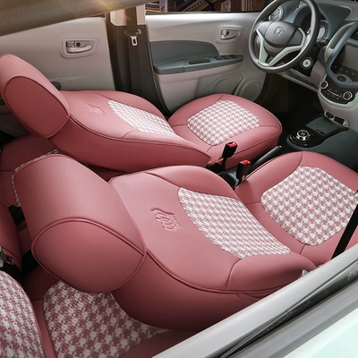Suitable for Changan Benben estar seat cover E-Star special seat cover all-inclusive houndstooth fabric car seat cushion