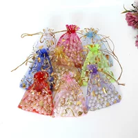 Позолота персик в форме сердца мешок пряжи мешок Drawstring мешок пряжи мешок подарка упаковывая мешок венчания конфеты яйцо мешок конфеты мешок ювелирных изделий мешок