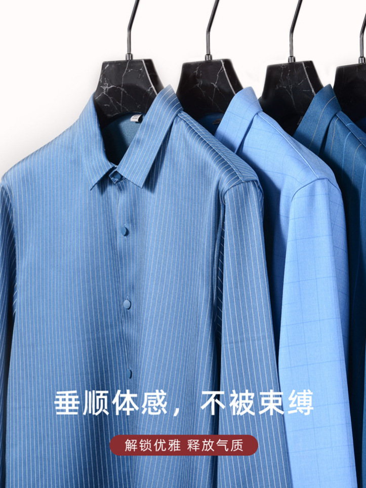 Invierno sin costuras de una sola pieza camisa de terciopelo de los hombres de manga larga adhesiva sin planchar negocios slim fit forrado de lana gruesa camisa de terciopelo fino