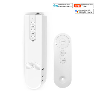 Smart home graffiti WiFi wireless remote control automatic intelligent venetian blinds pull rope sunshade roller blinds electric curtains
