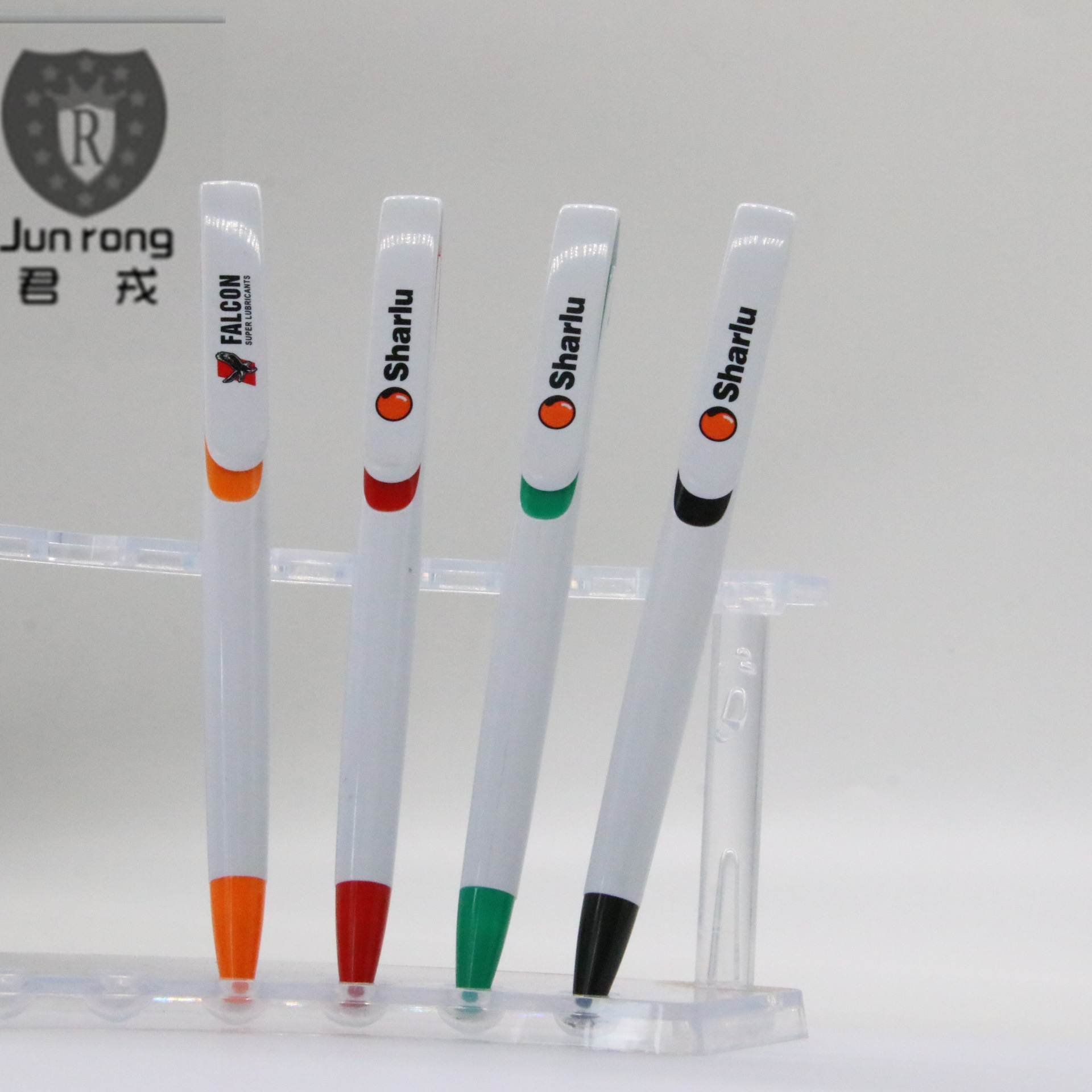 Bolígrafo de plástico pluma de publicidad Prensa pluma de aceite medio Tonglu papelería estudiante pluma