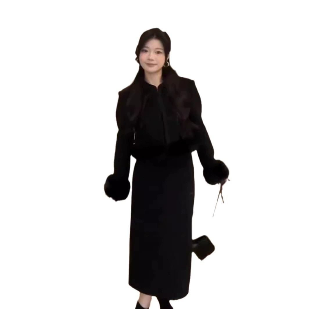 Небольшой демисезонный набор, китайский стиль, стиль Chanel