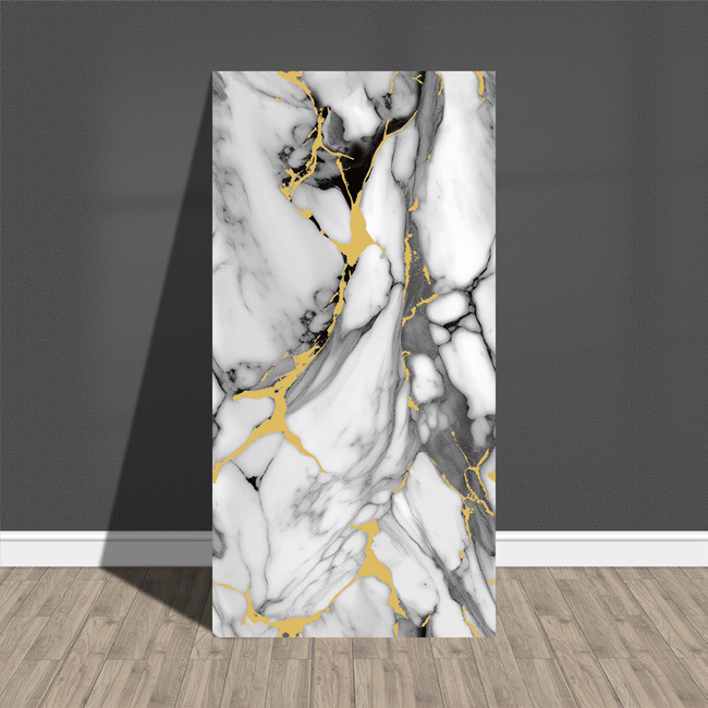 Fábrica de suministro directo de imitación de mármol azulejos de pared autoadhesivo a prueba de agua a prueba de humedad pegatinas de pared suministro transfronterizo placa de plástico de aluminio