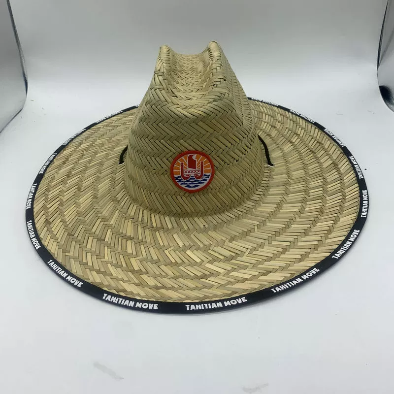 Patch, woven beach hat solar-powered, simple cut