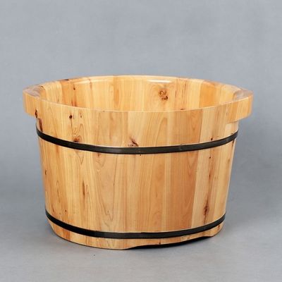 Cedar wood Foot bath bucket Foot bath Cask heat preservation Footbath household Foot basin solid wood Paojiao bucket woodiness wood