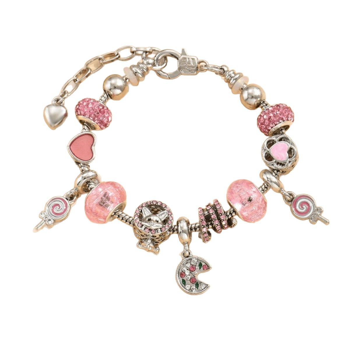 Brazalete Panjia Europa y Estados Unidos Cross-Border DIY Beaded Brazalete Diamond Delicious Serpent Lollipop Love Serpent Puppy Joyas