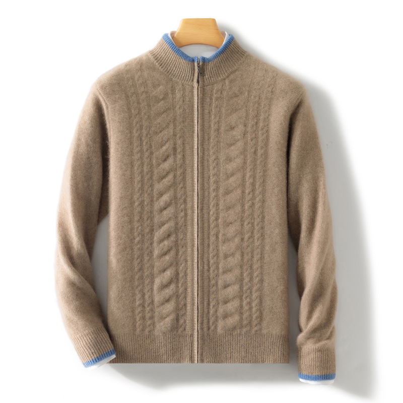 Woolen demi-season cardigan