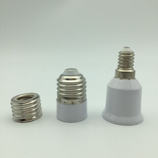 Flame retardant E14 turn E27 screw lamp cap e27 turn e14 Luokou adapter screw switch lamp cap lighting accessories