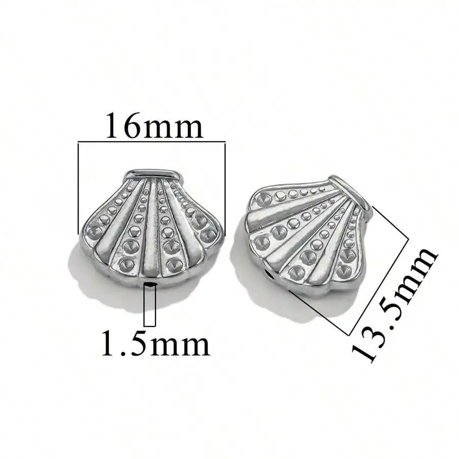 Fundición de acero inoxidable fundición a presión cuentas perforadas de agujeros grandes collar de bricolaje pulsera joyería de retención de color transfronterizo fábrica de cuentas al por mayor