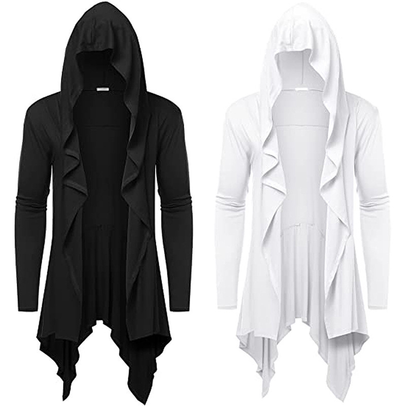 Gothic Clothing Medieval Retro Hooded Cardigan Outwear Cosplay Costume Stage Dress Cos Performance Clothing