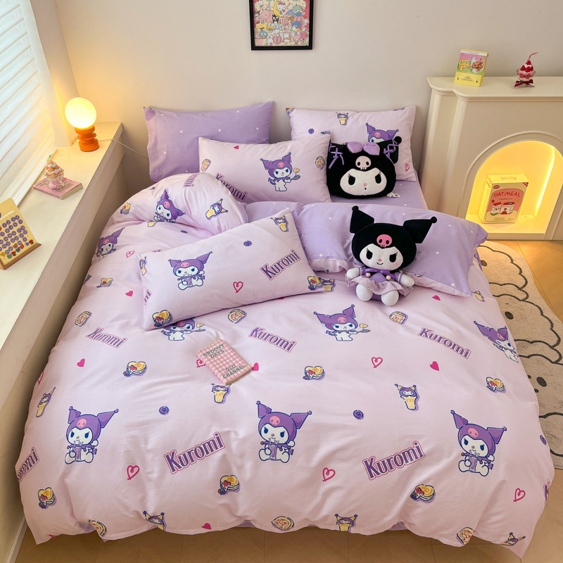 ハローキティ コットンプリント 4点セット 正規品 サンリオ かわいい漫画 コットンベッド 3点セット 南通|undefined
