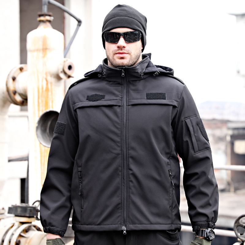 Demi-season shark, travel keep warm set, increased thickness, plus size