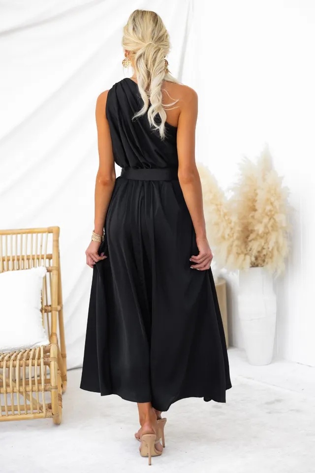 Women's Regular Dress Elegant Oblique Collar Sleeveless Color Block Solid Color Maxi Long Dress Casual Daily display picture 41