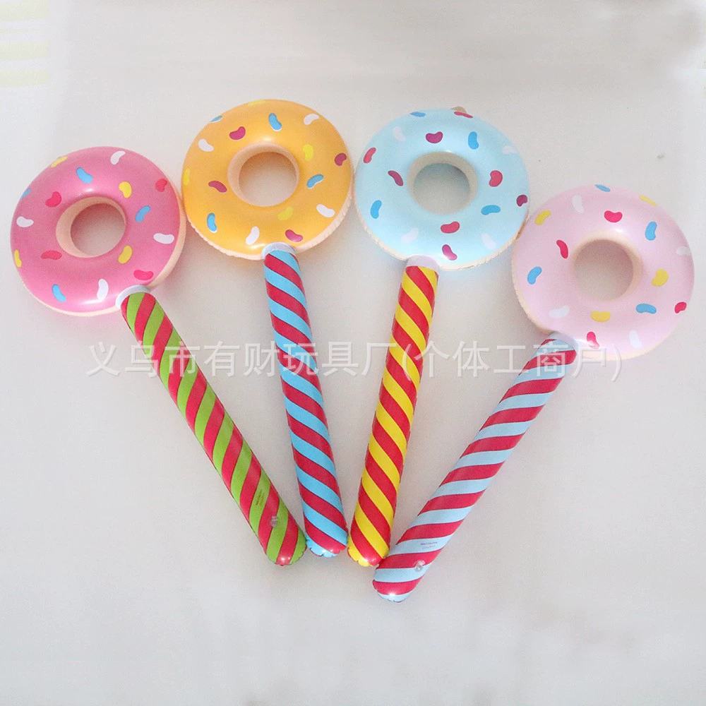 Inflatable handheld donut PVC, Amazon, (Cross-border trading)