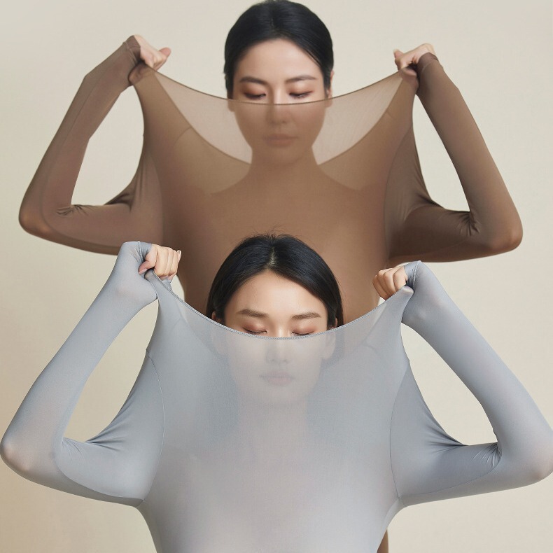 Autumn and Winter hyaluronic acid skin care clothing suit high elastic skin care clothing long sleeve anti-static seamless thermal underwear women's bottoming shirt