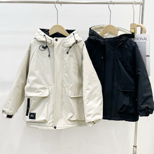 110403【中大童连帽开衫棉服外套】外贸潮牌童装 一件代发！