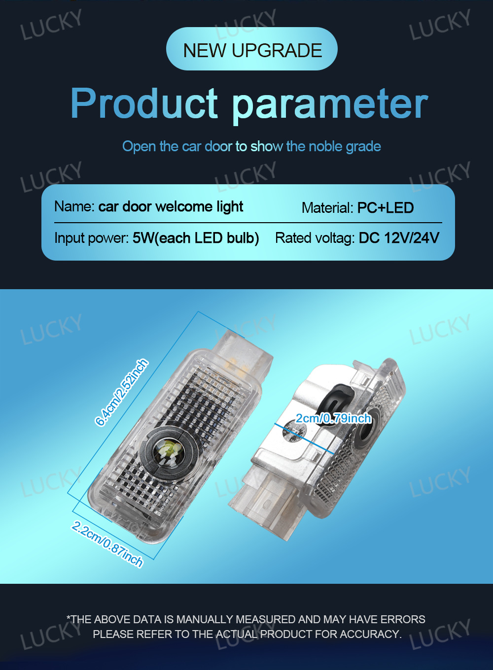Audi Projection Welcome Lights Are Suitable for Multiple Models A4L A6L Q5L Q7, No Modification Required, High-Definition, Non-Fading Door Lights