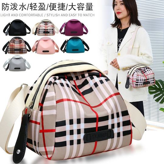 2024 New Shoulder Bag Women's Crossbody Bag Women's Canvas Bag All-match Fashion Women's Oxford Cloth Shell Bag