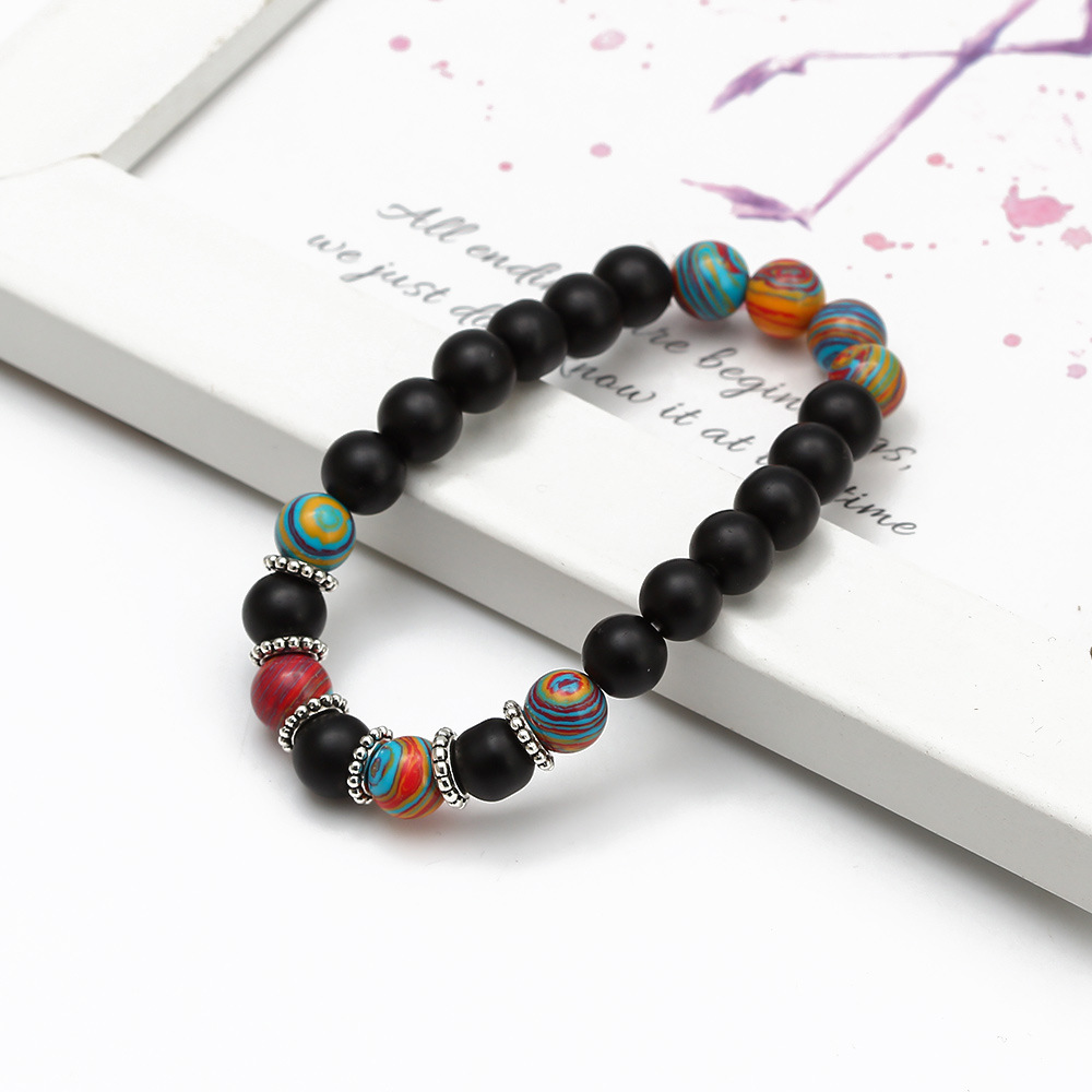 Fashion Palm Eye Agate Beaded Bracelets 1 Piece