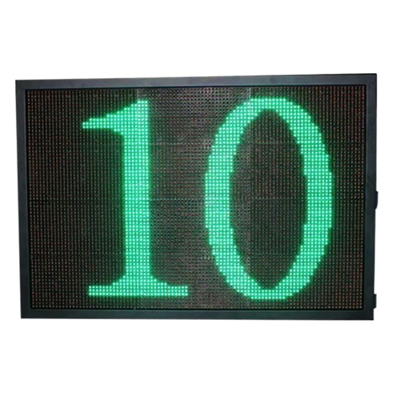 P10 paso de peatones Luz de señal digital de doble Campo de ocho LED de tráfico al aire libre cuenta atrás semáforo