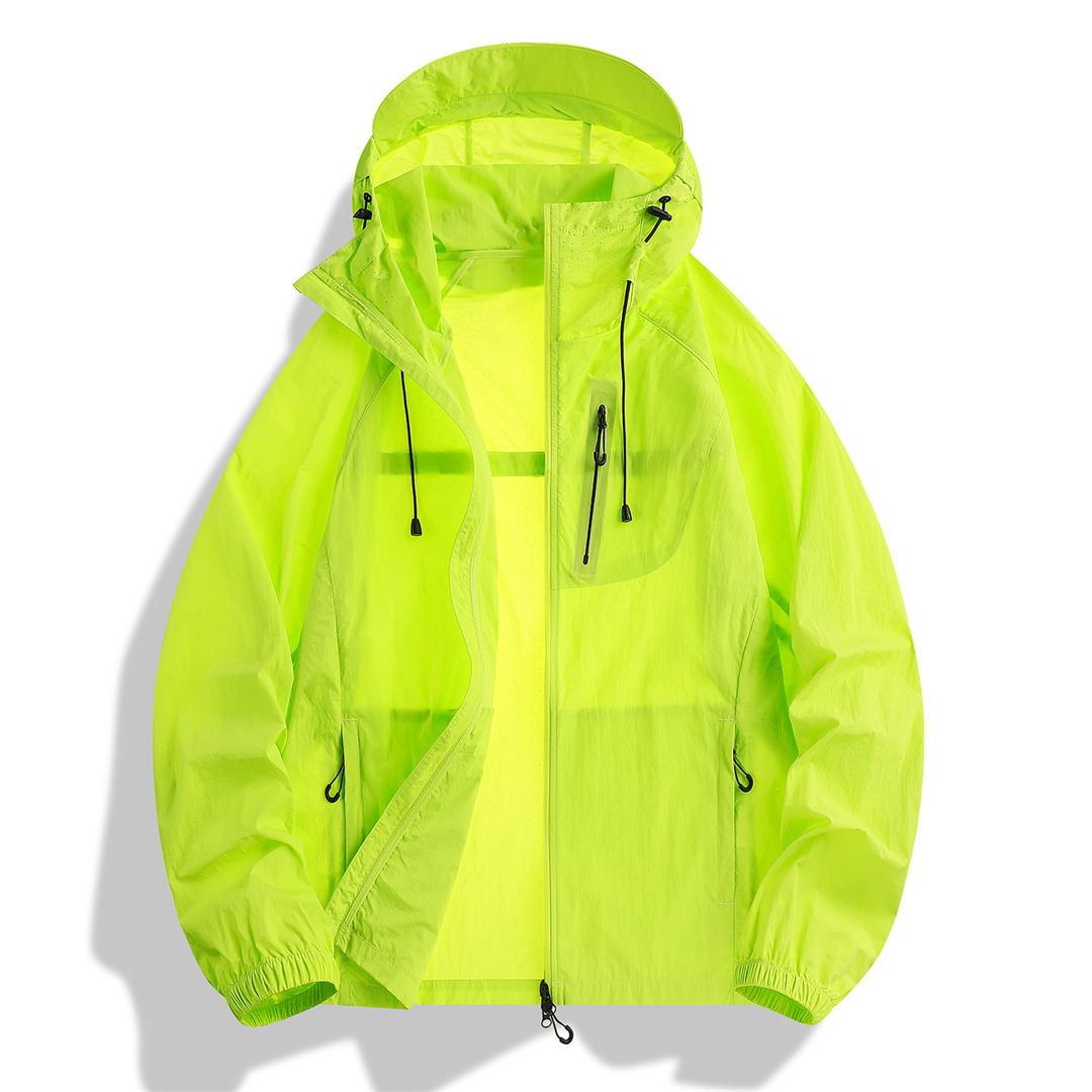 Ropa de protección solar ligera de verano americano, cintura elástica para mujer, diseño de cordón lateral, chaqueta suelta de manga larga, nuevo producto
