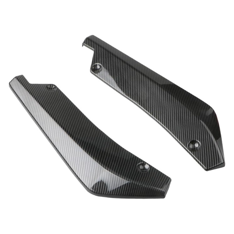 Modificación del coche de fibra de carbono esquina trasera pequeña esquina trasera universal esquina trasera decoración labio trasero alerón trasero piezas de modificación