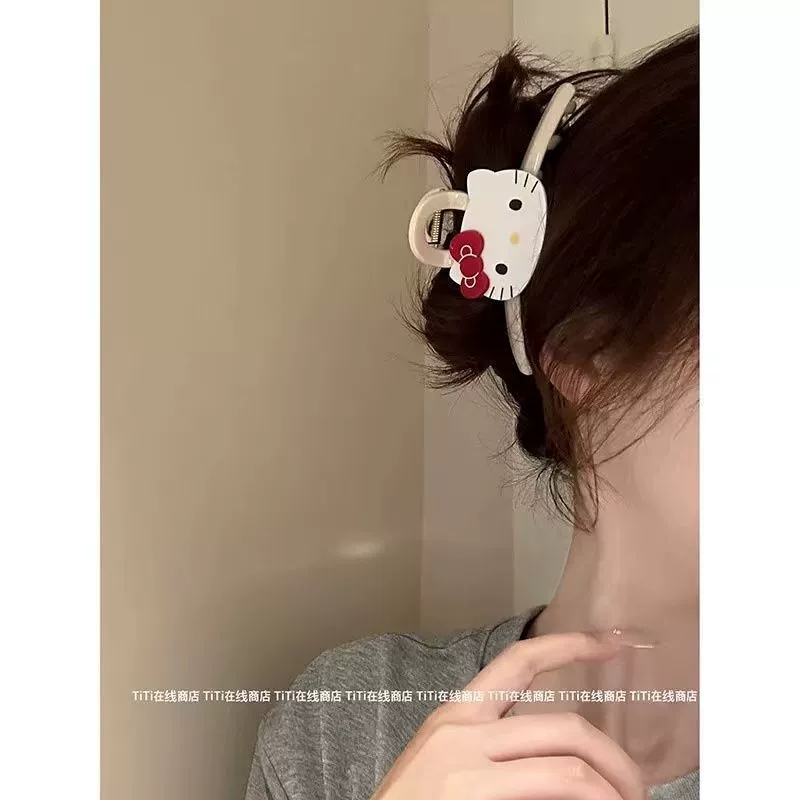 Hello Kitty, милый крабовый пин, атмосферный аксессуар для волос, акула