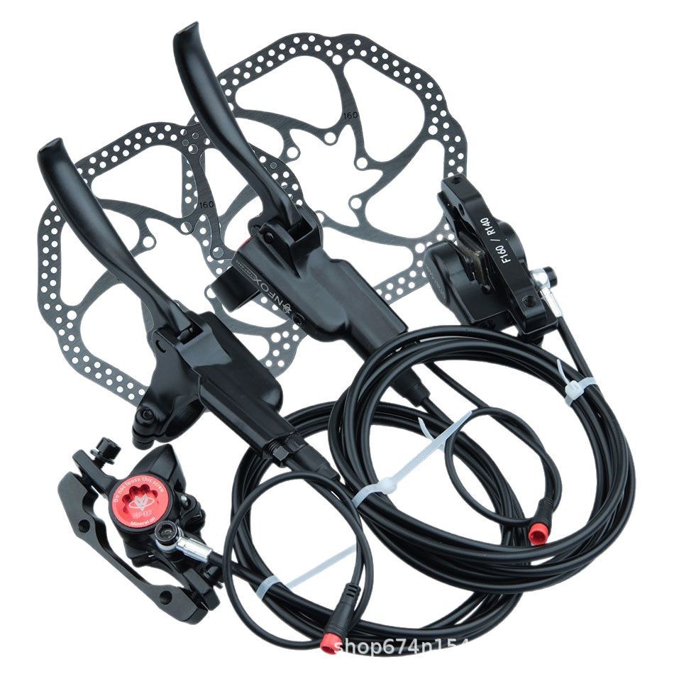 Freno de aceite de corte de energía NFOX E-bike disco de aceite asistencia de conducción bicicleta eléctrica freno de disco scooter conjunto de freno