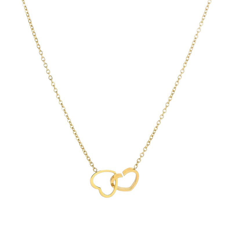 Two-tone Delicate Layered Necklace Set, Minimalist Gold & Silver_voghion.com