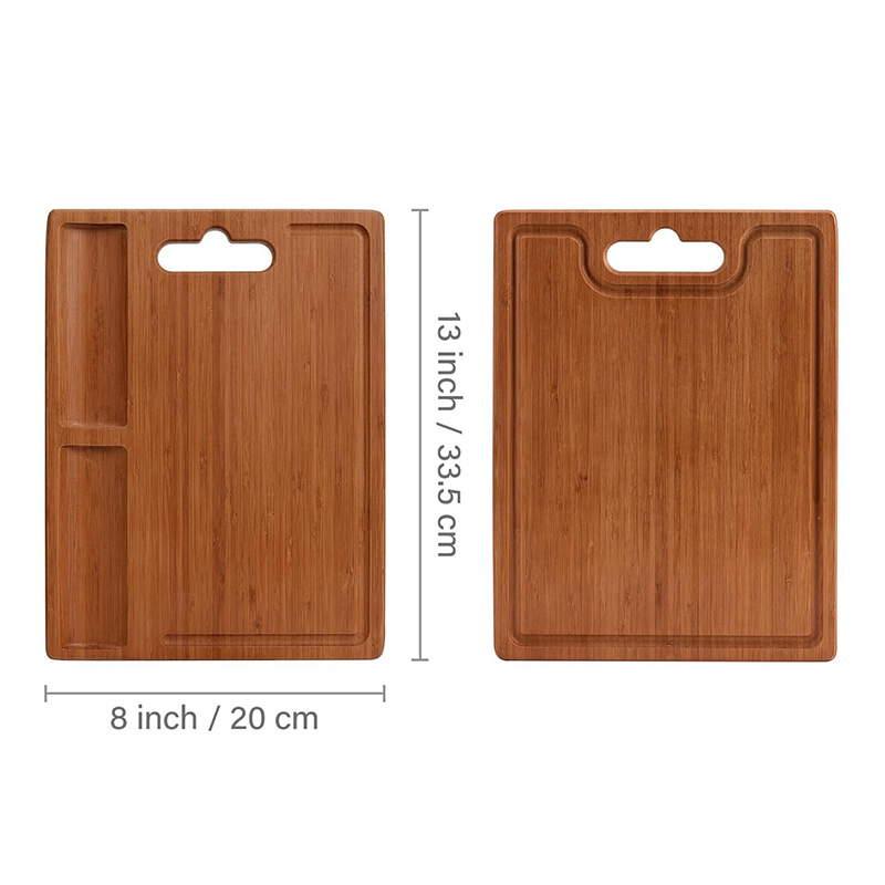 Tabla de cortar de bambú multifuncional doméstica con fregadero de flujo tabla de cortar verduras frutas bocadillos tabla de alimentos suplementarios para bebés bocadillos desayuno plato