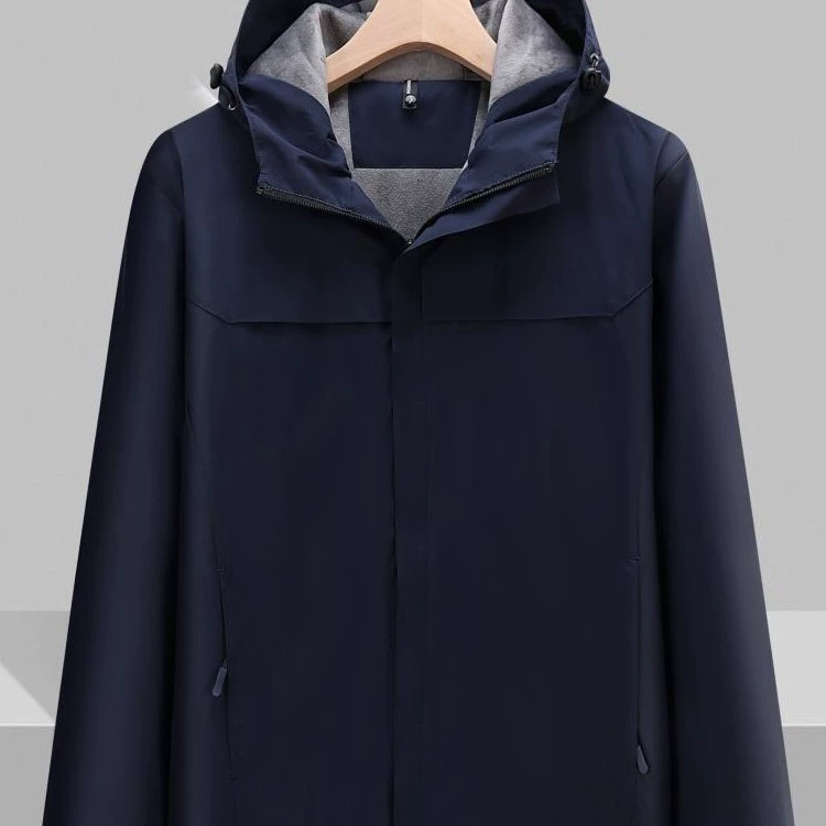 Наружная куртка автомобильная рабочая одежда чистый цвет три в одном съемная куртка с логотипом зимой