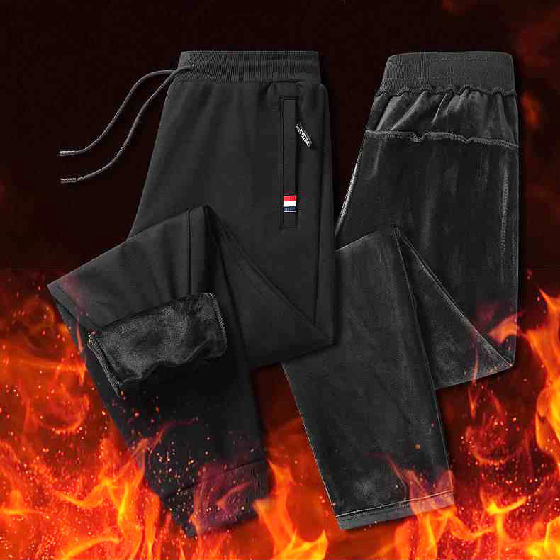 Men's Outdoor Windproof and Waterproof Cotton Pants, Autumn and Winter Fleece Lined Thickened Three-Color Label Foreign Trade Cross-border Wholesale