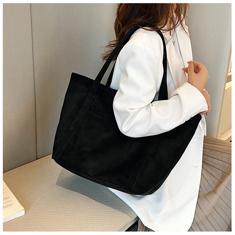 Tote Bag 2024 Autumn and Winter new trendy European and American simple matte solid color single-shoulder bag, handbag, fashionable women's bag undefined