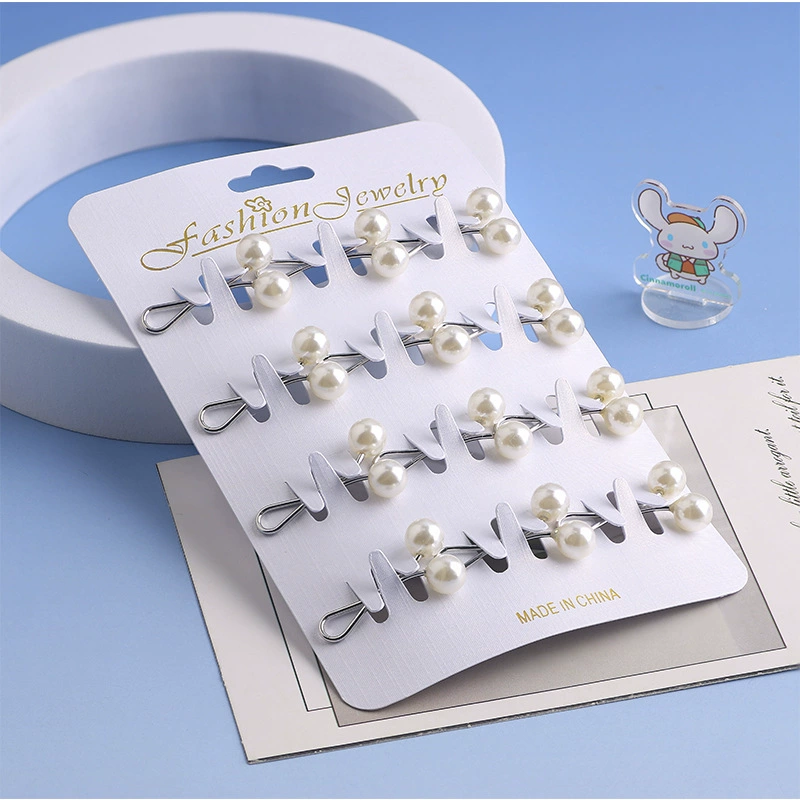 Оптовые модные аксессуары для шарфов для женщин, антибликовые жемчужные зажимы, броши, заколки для хиджабов, зажимы для шалей.