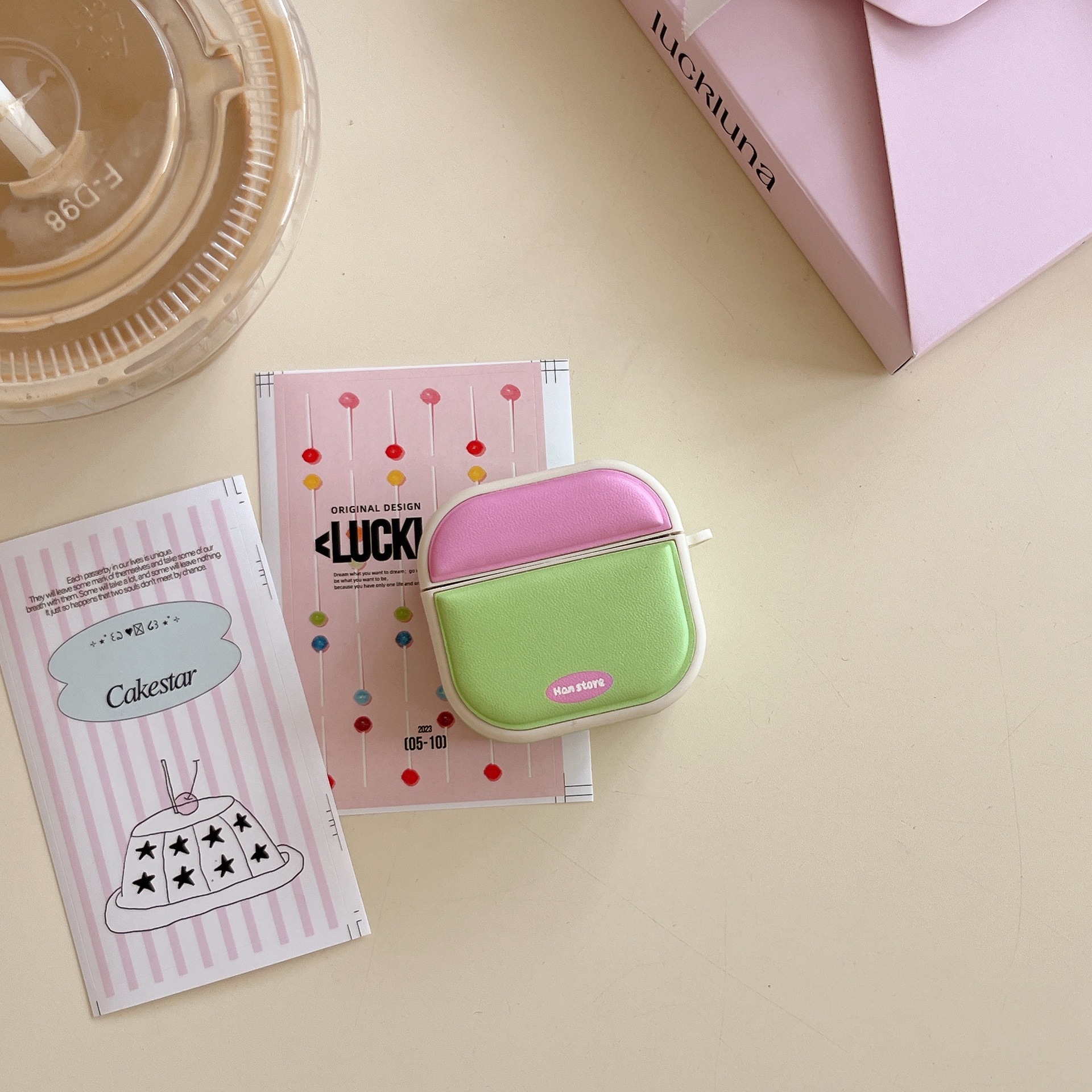 Estuche de tambor magnético de color de contraste simple Estuche protector AirPods pro para auriculares inalámbricos Bluetooth de tercera generación de Apple