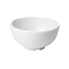 扬格 White bowl soup bowl canteen restaurant commercial Chinese -style rice bowl porridge bowl imitation porcelain plastic round bowl wholesale