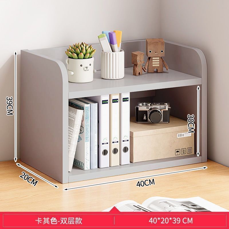 Bed Bookshelf Storage Rack Home Storage Rack Bedroom Cabinet Student Desk Shelf Small Multi-Layer Simple Bookcase